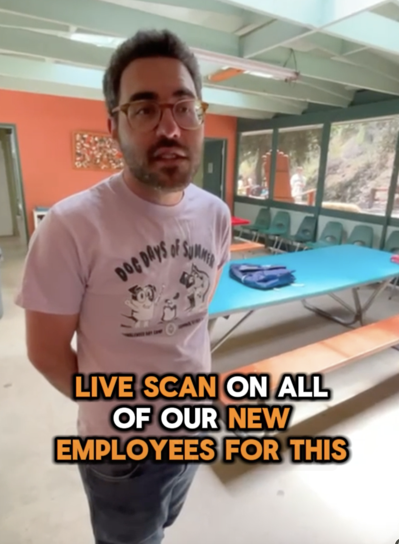 Mobile Live Scan fingerprinting for groups of camp counselors in Los Angeles